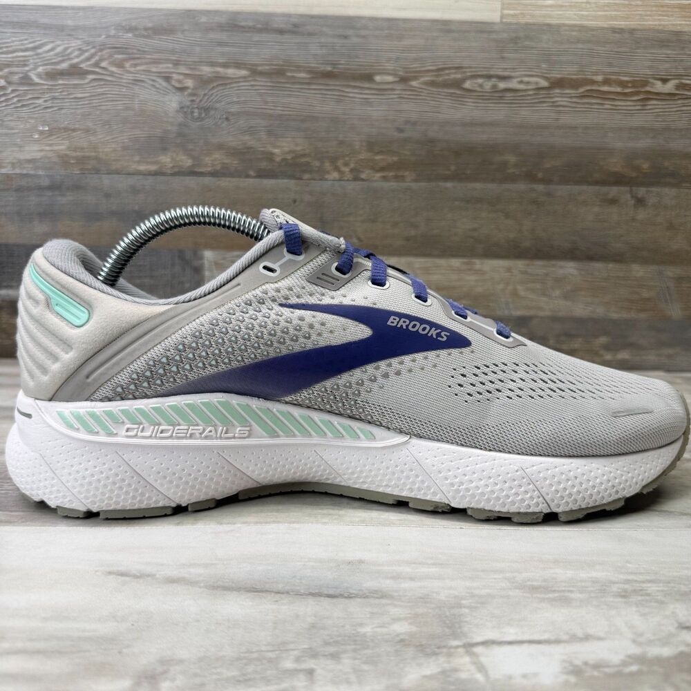 Brooks Adrenaline GTS 22 Women's Size 11.5 D (Wide) Gray Running Shoes Sneakers - Picture 4 of 8
